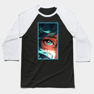 Anime Girl Eye | Quality Anime Artwork | Anime Aesthetic | Manga Anime Art Baseball T-Shirt